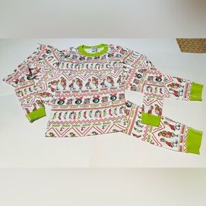 Hanna Andersson Christmas Dr. Seus The Grinch Long John Pajamas Size: 160 (14)